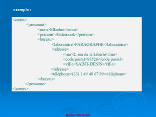 Brahim ER-RAHA
exemple :
 