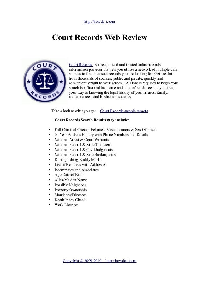 Court Records Review