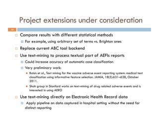 Adverse Events Following Immunization: Reporting standardization ...