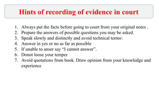 Courtroom Procedures/Procedure of evidence recording in courtroom.pptx