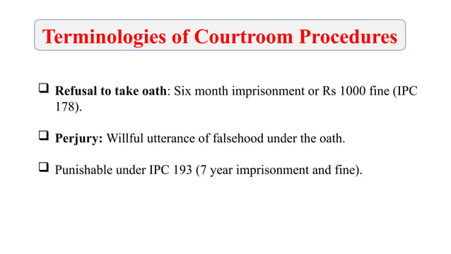 Courtroom Procedures/Procedure of evidence recording in courtroom.pptx