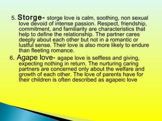 Storge Love Example Courtship marriage | PPT