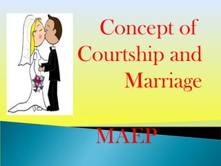 Concept of
Courtship and
Marriage
MAEP
 