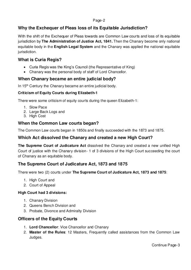 Courts of equity