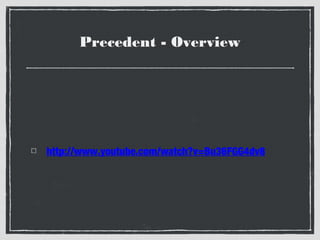 Precedent - Overview

http://www.youtube.com/watch?v=Bu36FGG4dv8

 