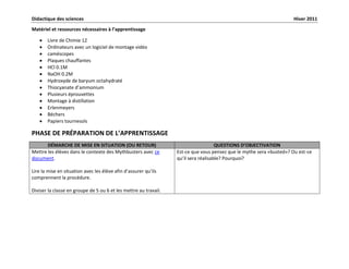 - neutralisation des acides forts et des bases fortesMatériel et ressources nécessaires à l’apprentissage<br />Livre de Chimie 12