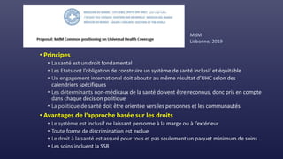 • Principes
• Avantages de l’approche basée sur les droits
MdM
Lisbonne, 2019
 