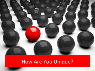 How Are You Unique?
 