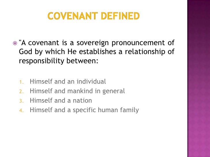 what is a covenant relationship meaning