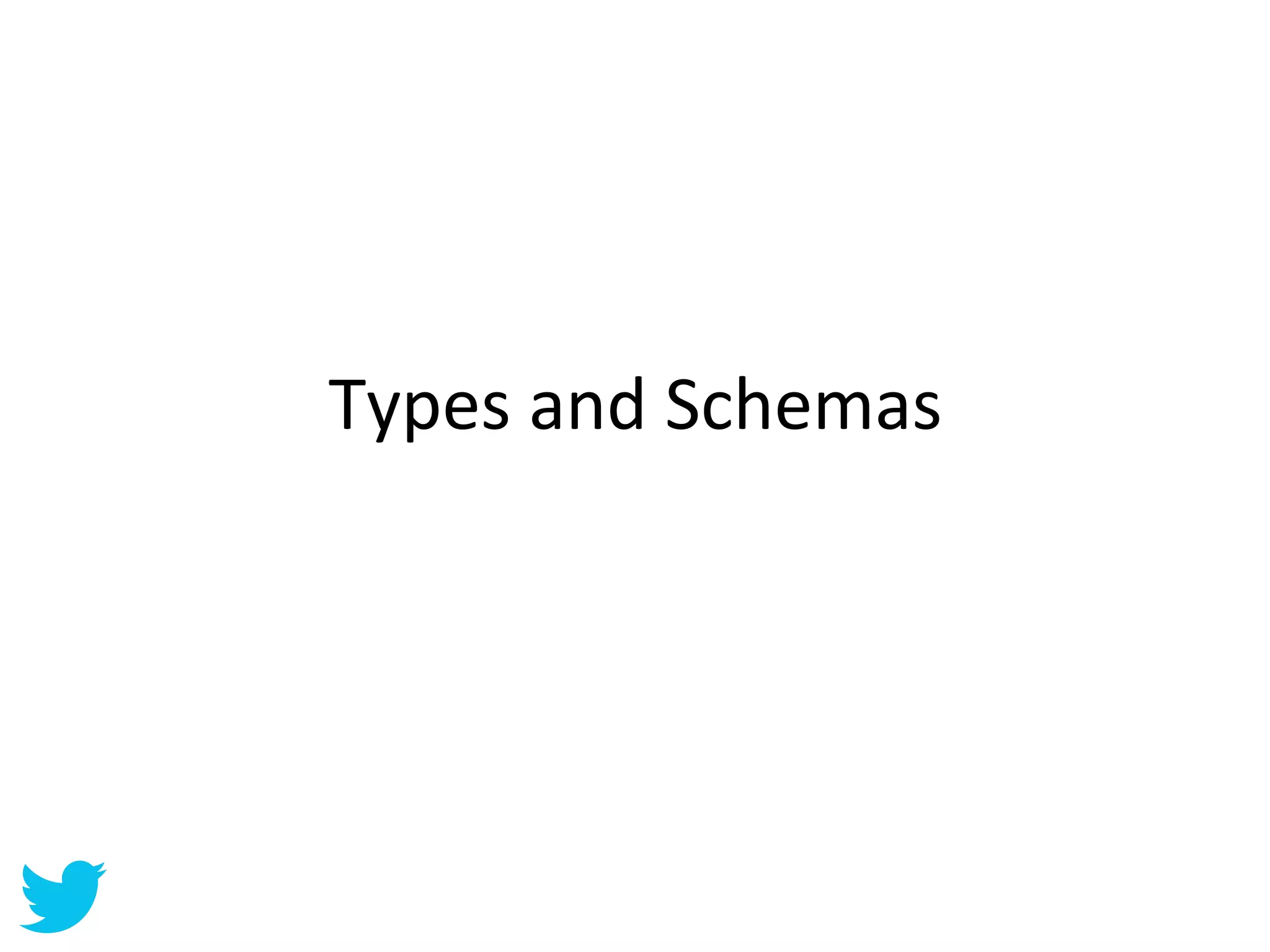 Types	
  and	
  Schemas	
  
 