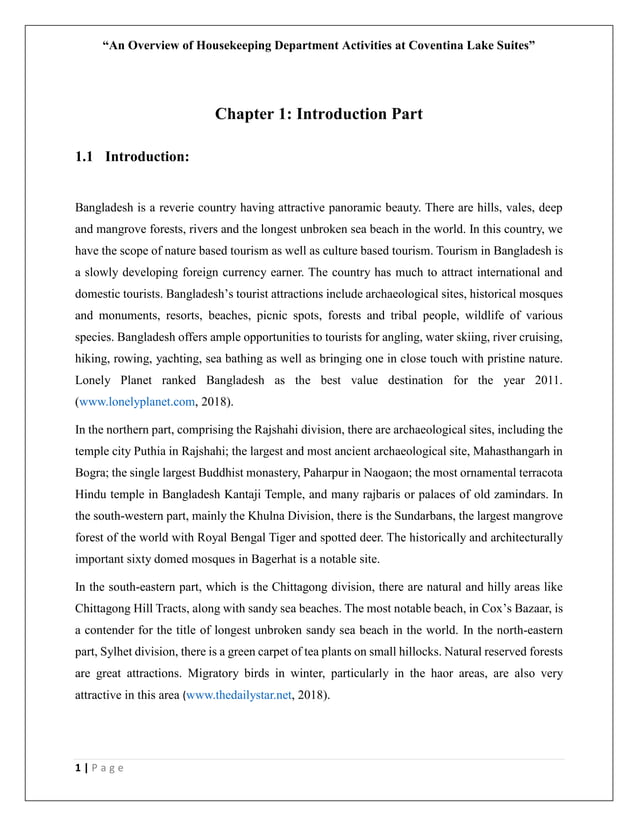 An overview of housekeeping department | PDF