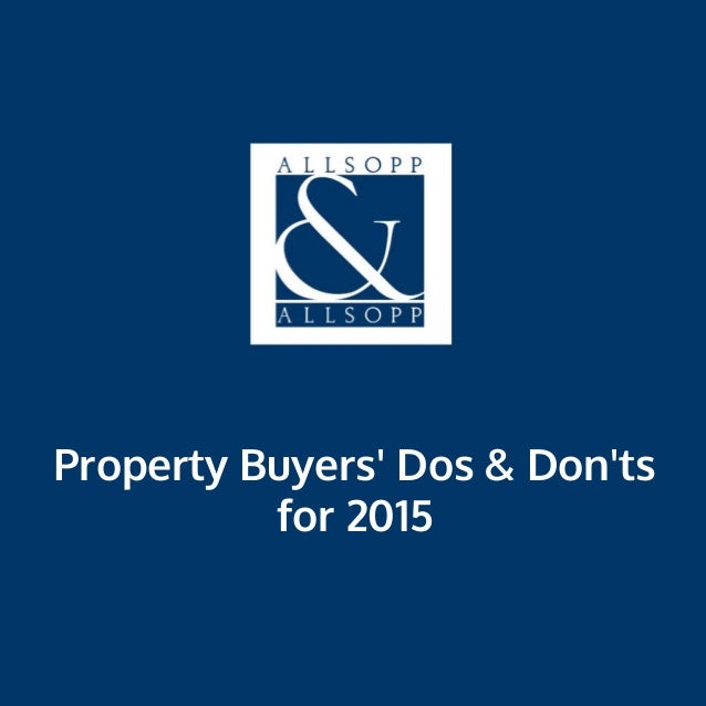 Coventry Property Buyers� Dos &amp; Don�ts for 2015