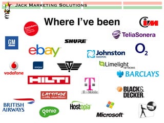 Jack Marketing Solutions
Where I’ve been!
 