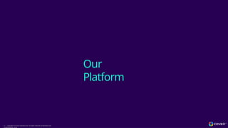 Our
Platform
13 Copyright © Coveo Solutions Inc. All rights reserved. Proprietary and
CONFIDENTIAL 2024
 