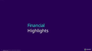 Financial
Highlights
27 Copyright © Coveo Solutions Inc. All rights reserved. Proprietary and
CONFIDENTIAL 2024
 