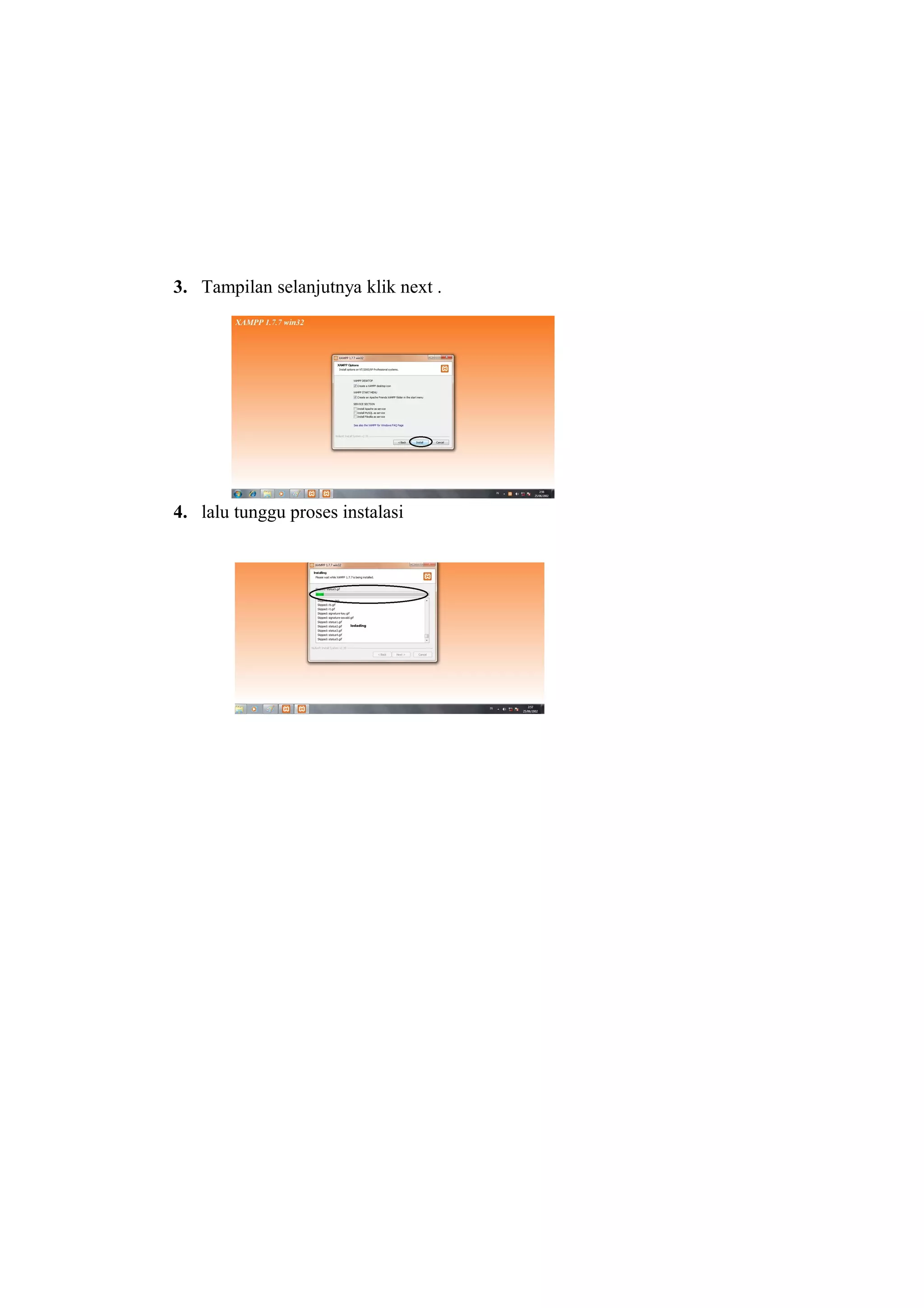 3. Tampilan selanjutnya klik next .
4. lalu tunggu proses instalasi
 