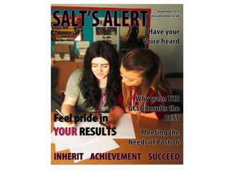 The front cover of my school based magazine