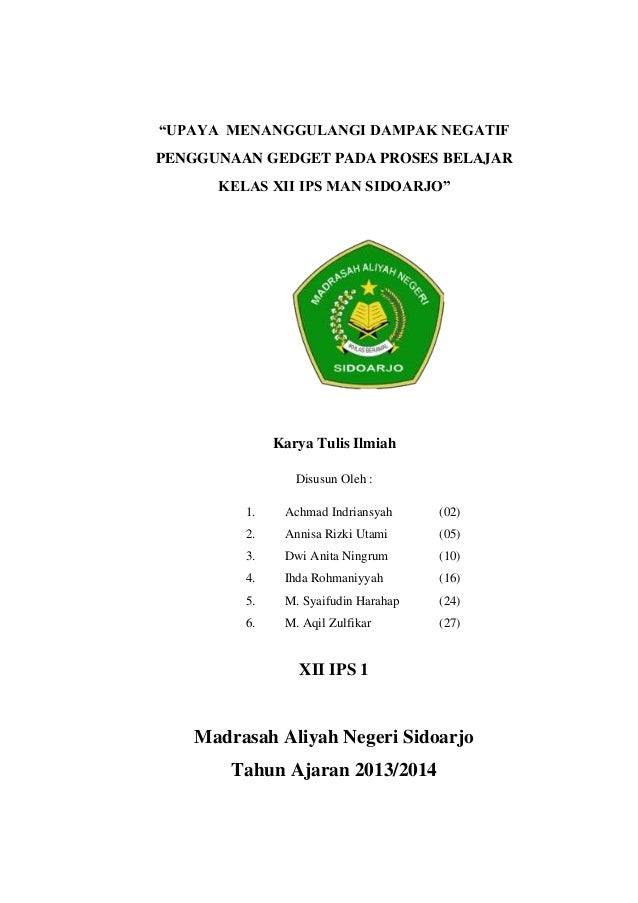 Contoh Karya Ilmiah Smp Kelas 9 - Moco Wo