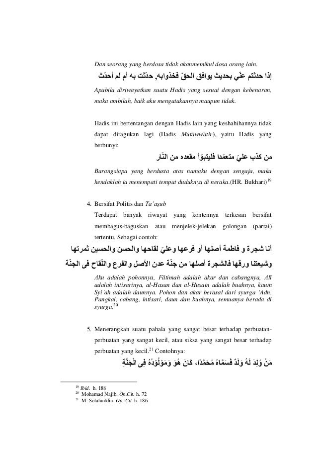 Hadits Maudhu' (Imam Susanto)