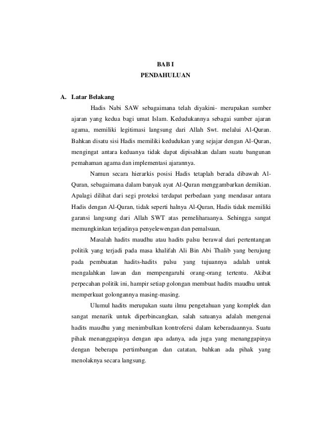 Hadits Maudhu Imam Susanto