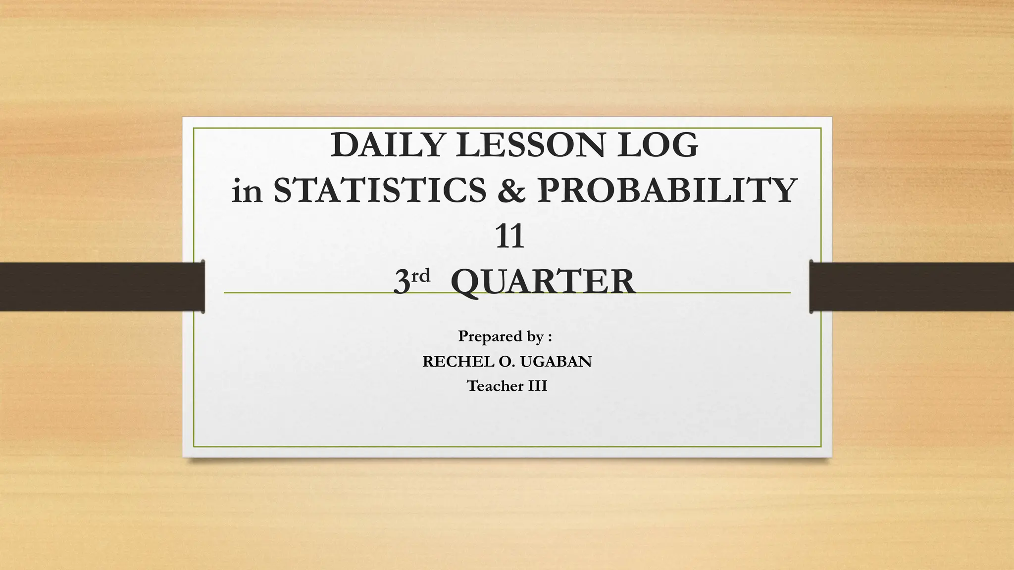 DAILY LESSON LOG IN MATHEMATICS QUARTER 3 | PPTX