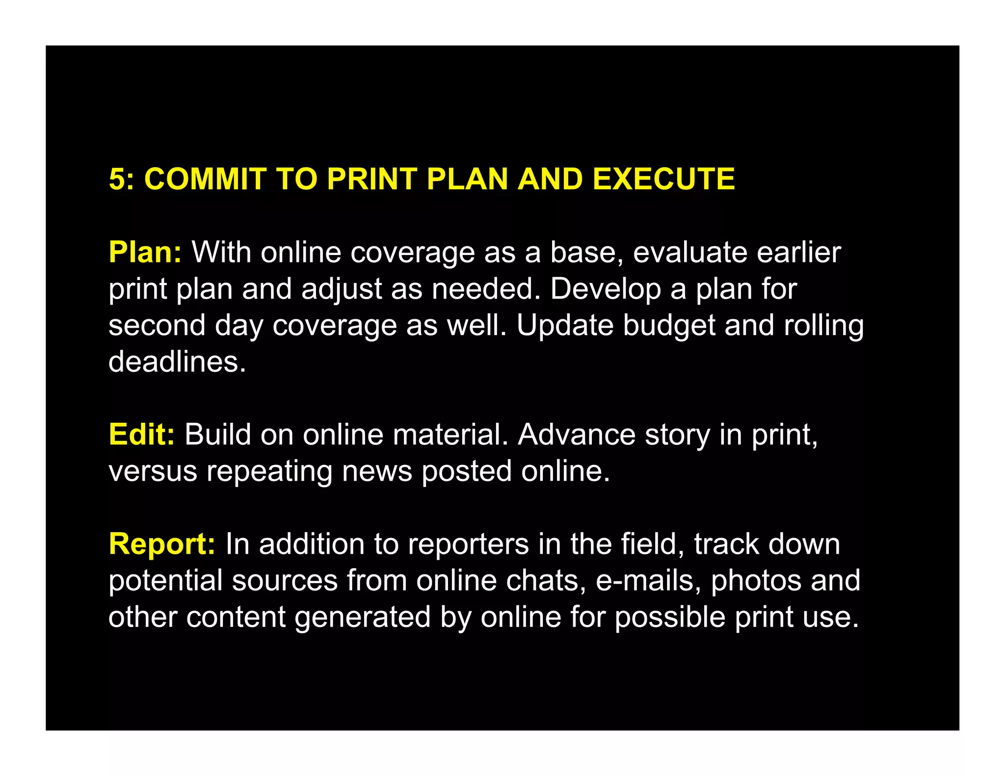 Cover Breaking News Across Platforms