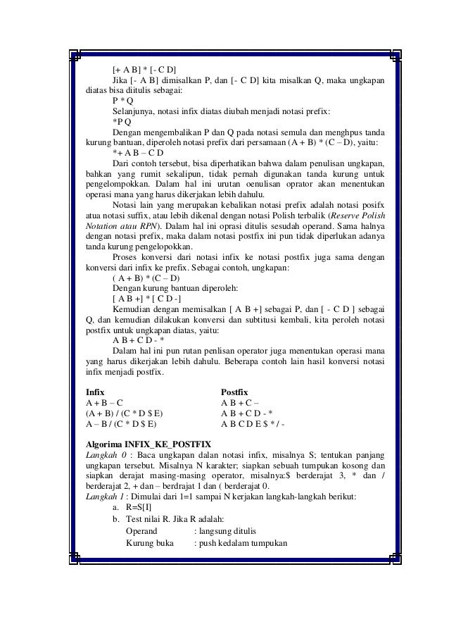 MAKALAH STACK (TUMPUKAN )