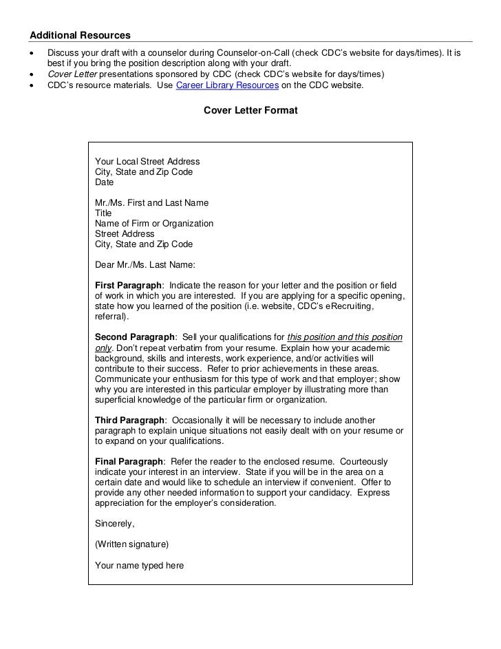 cover letter draft cover letter