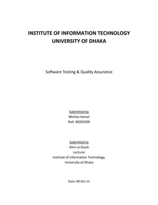 Cover Page or Title Page Sample