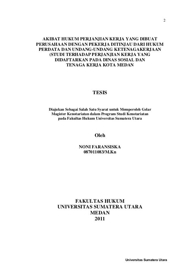 Contoh Skripsi Hukum Perdata Tentang Perjanjian Kerja Barisan Contoh