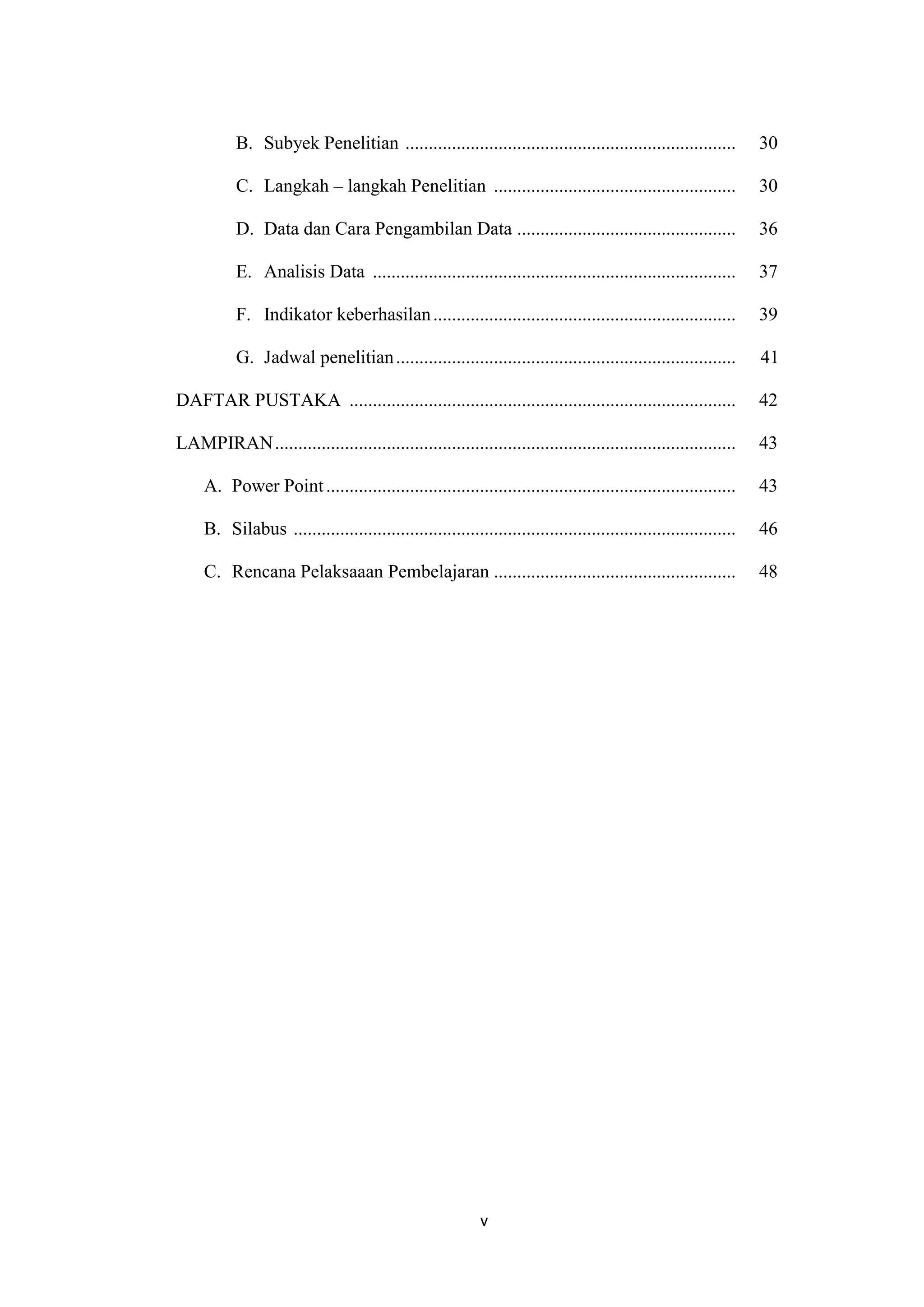 Cover, abstrak, daftar isi proposal ptk | DOCX