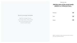 CoverageBook PR report template | PDF