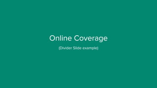 CoverageBook PR report template | PDF