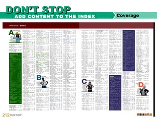 DON’T STOPDON’T STOP CoverageADD CONTENT TO THE INDEX
 