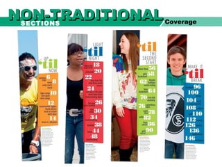 NON-TRADITIONALNON-TRADITIONALSECTIONS Coverage
 