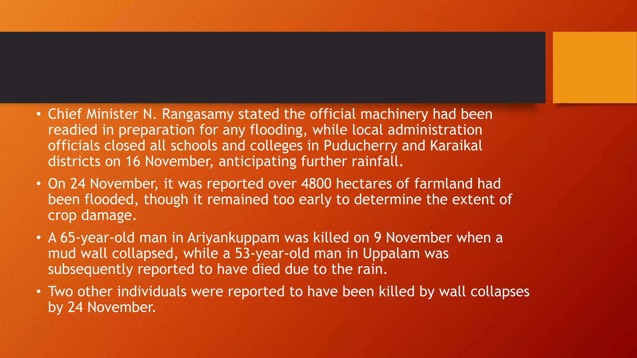 Coverage of the chennai floods 2015 PPT
