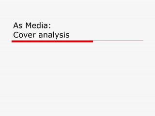 As Media: Cover analysis 