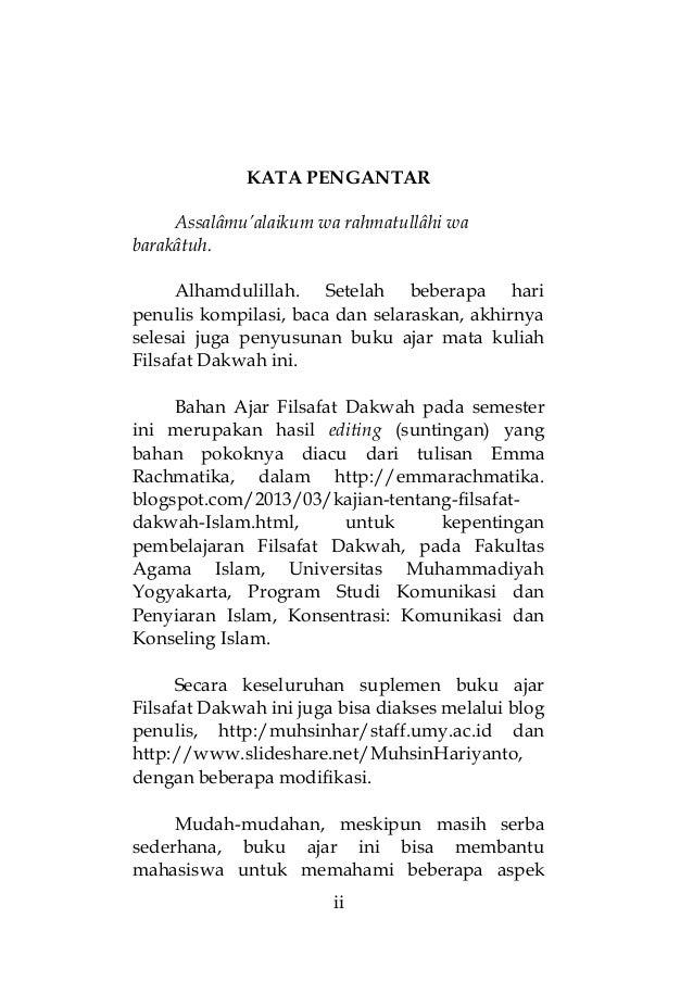 Cover Bahan Ajar Filsafat Dakwah