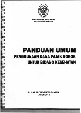 Cover buku panduan umum penggunaan pajak rokok