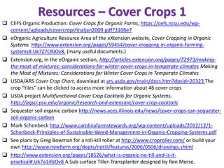 Resources - slideshows
 Many of my presentations are available at www.Slideshare.net. Search for Pam Dawling:
Cold-hardy ...