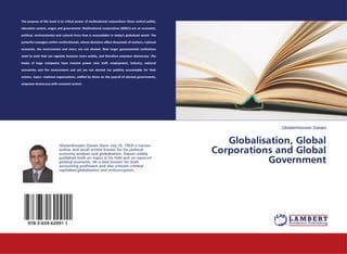 globalisation, global corporations and global government