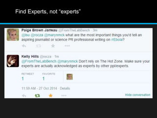 Find Experts, not “experts” 
 