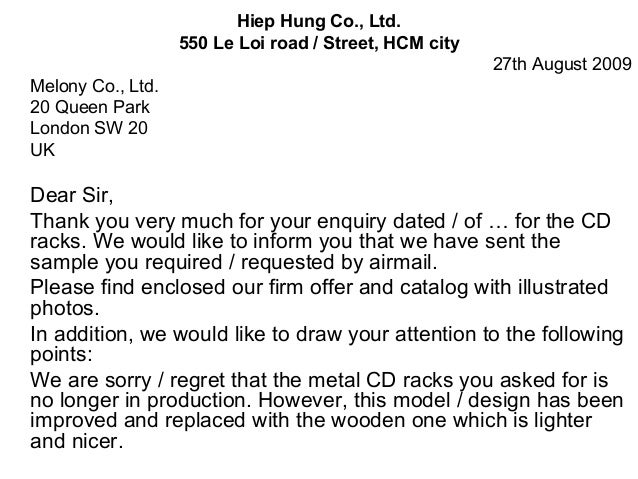 cover letter for offer letter