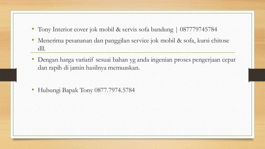 Cover Jok Mobil Bandung Pasang Dirumah Kota Bandung Jawa