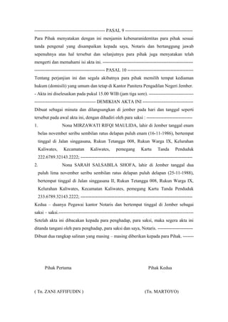PERJANJIAN PENGIKATAN JUAL BELI | DOC