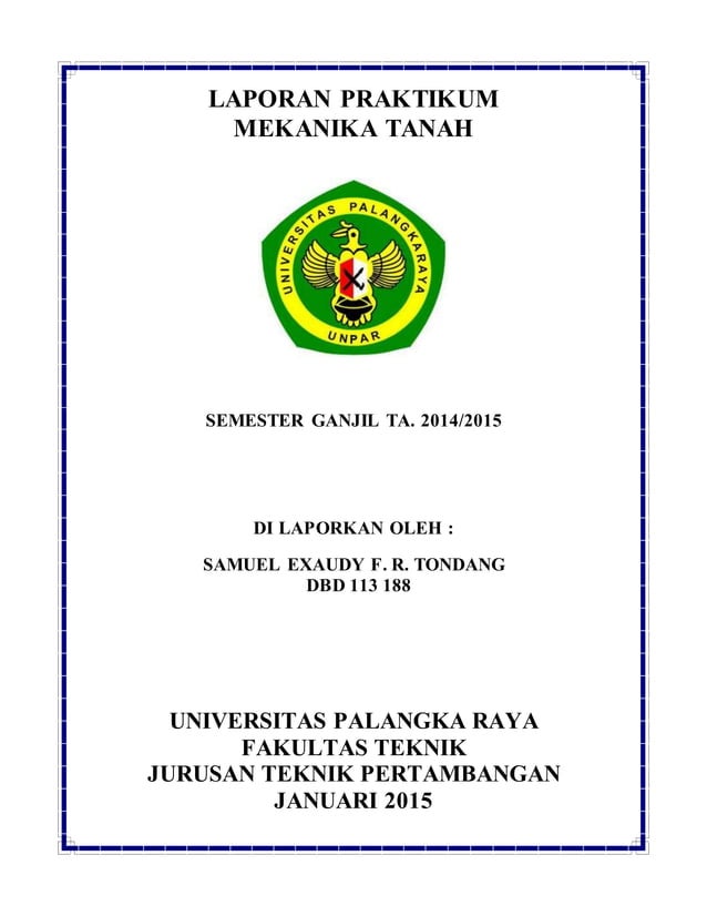 Cover laporan praktikum mektan (recovered) | PDF