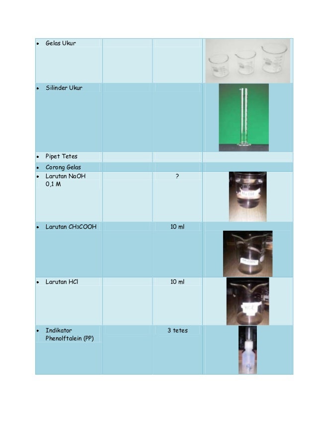 Laporan Praktikum Kimia - Titrasi Asam Basa
