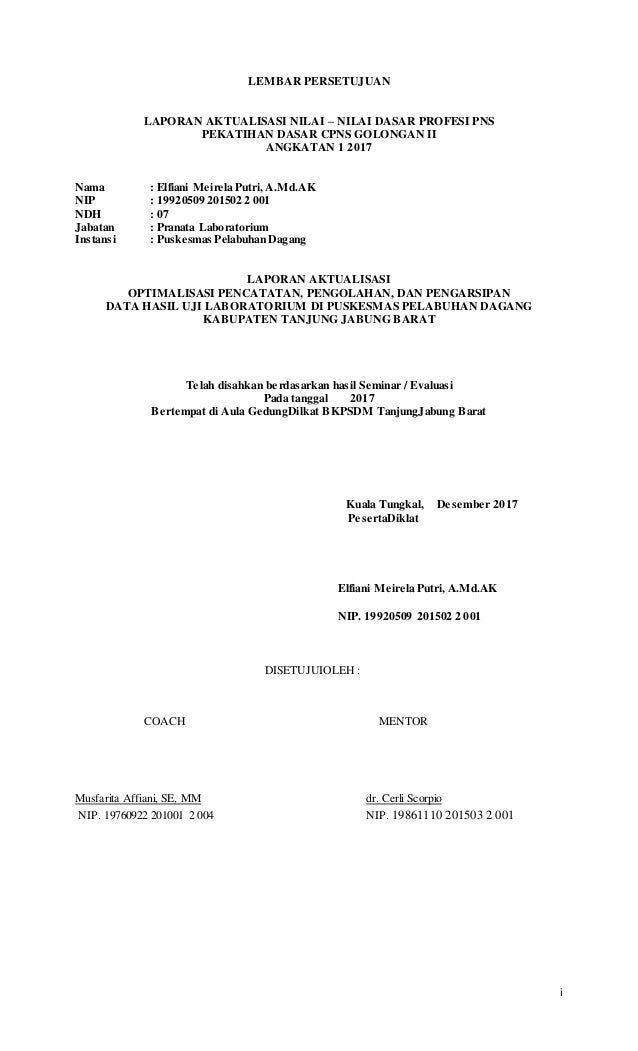 Cover Lembar Pengesahan Kata Pengantar 1