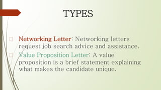 Networking Letters Cover letter | PPTX