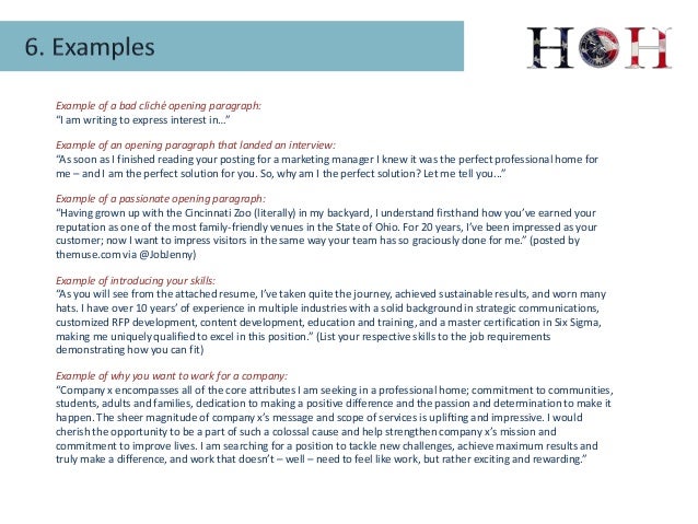 introductory cover letters